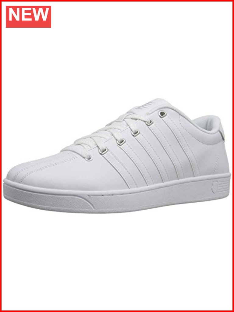 Men's Leather Lace Up Fashion Sneakers Smartfoam Cushioning